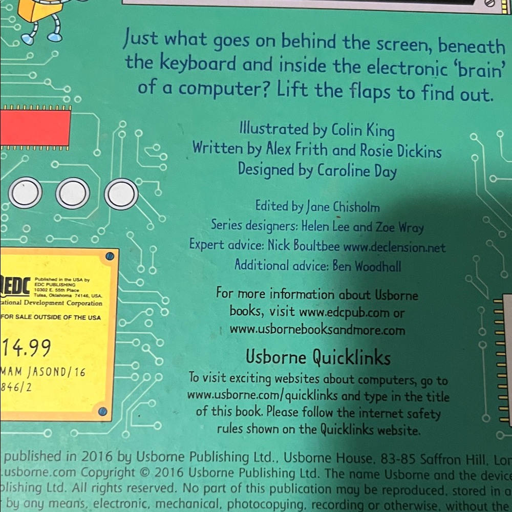 Usborne How Computers Work Book - Vibrant Tech Guide - Picture 3 of 6